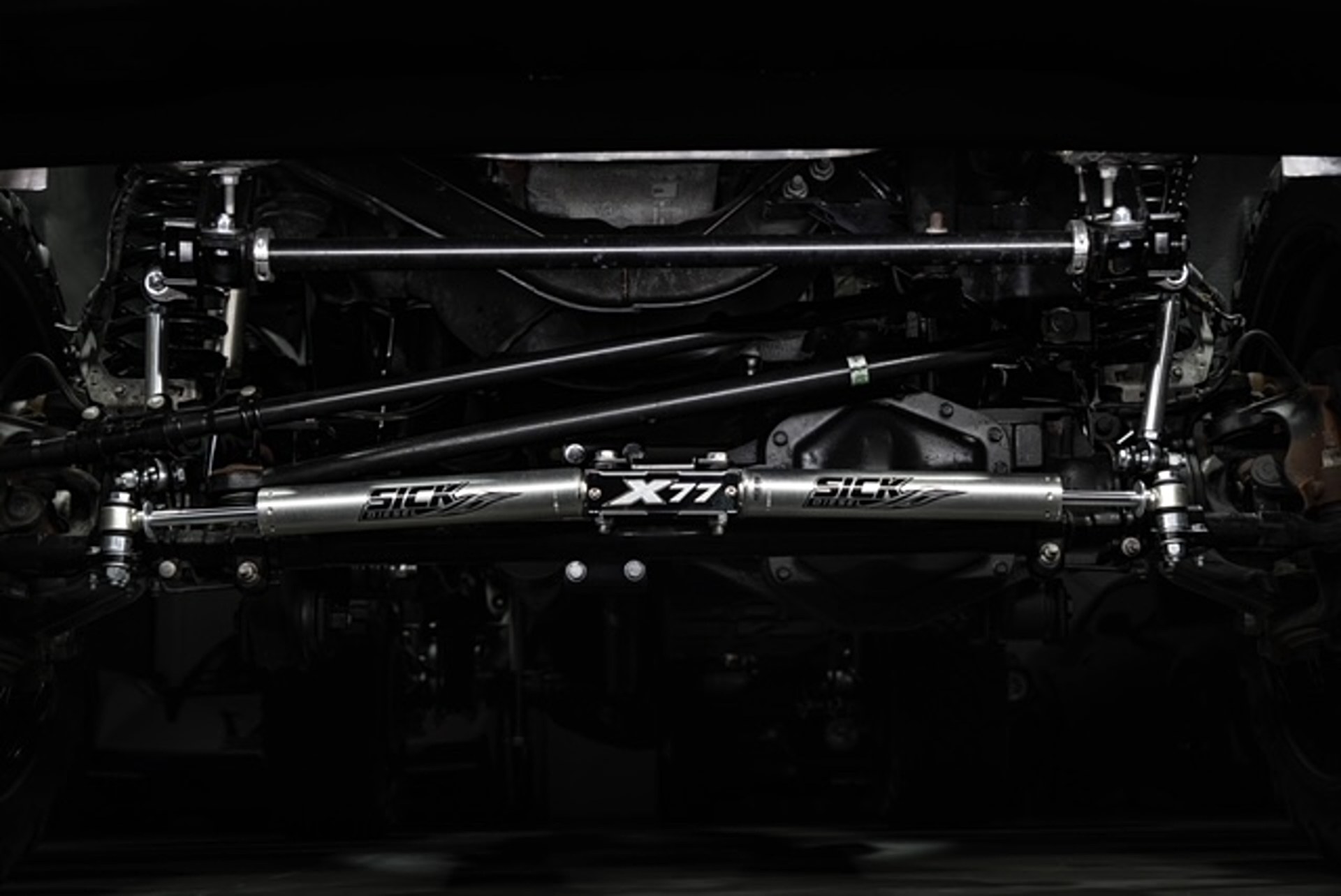 Sick X77 dual steering stabilizers